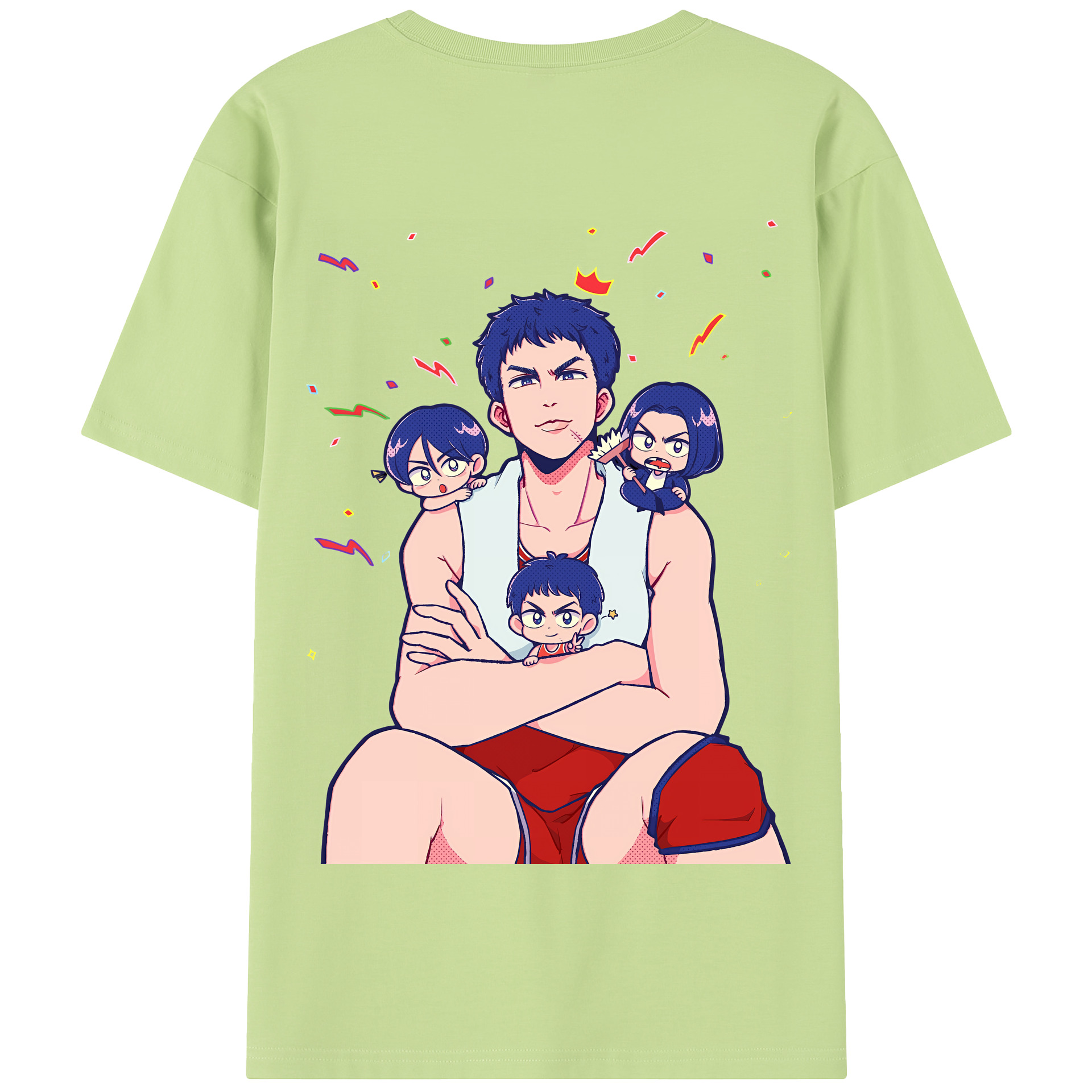 SLAM DUNK／スラムダンク 綿100％半袖Tシャツ（背面プリント）